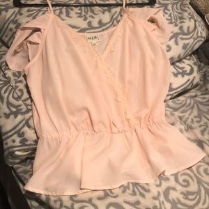 Off the shoulder peplum top